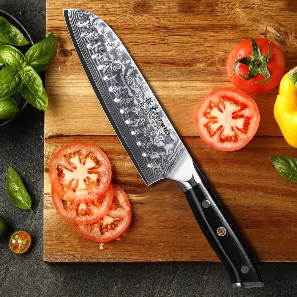 Couteau Japonais Santoku Sunnecko - Duocuisine