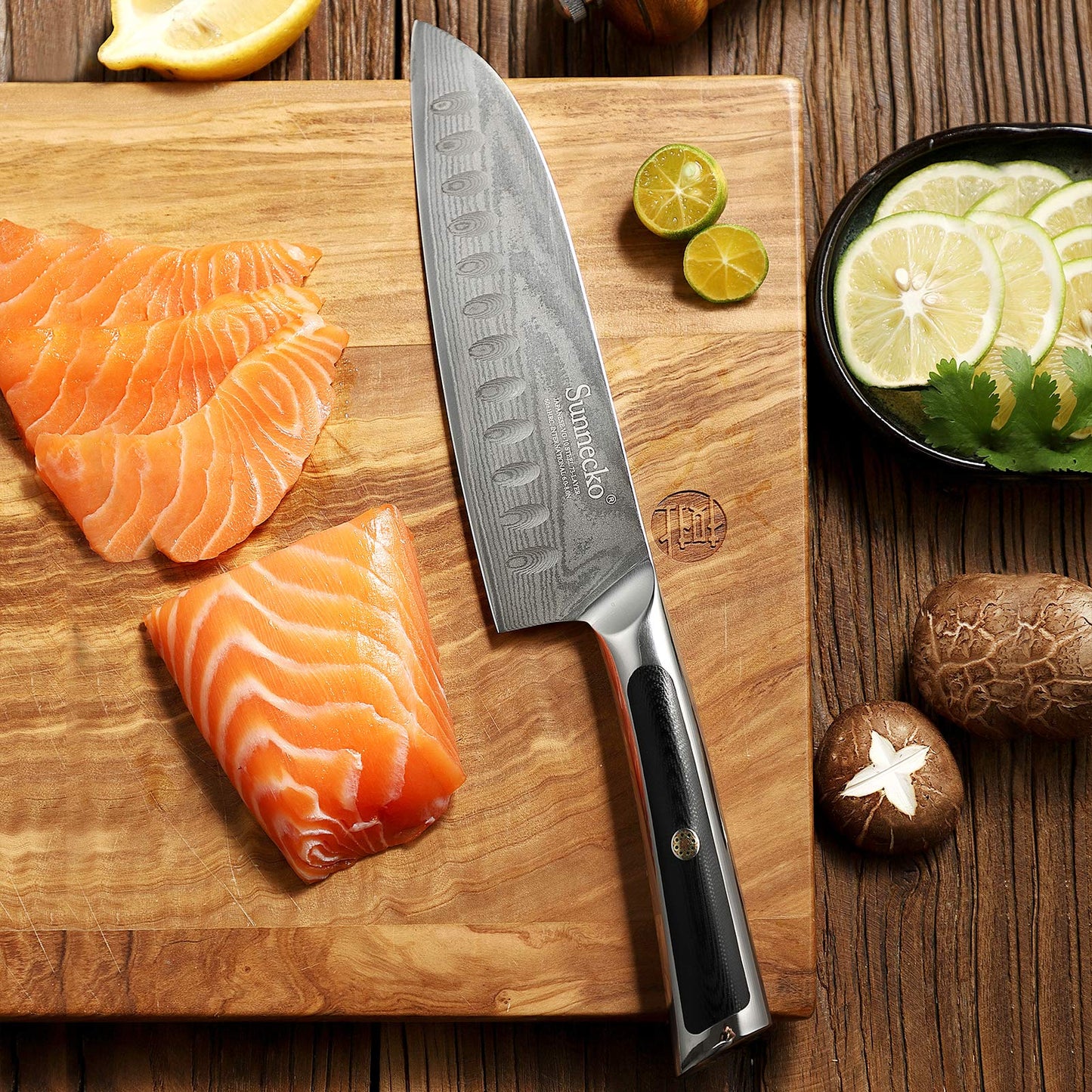 Couteau Japonais Santoku Sunnecko - Duocuisine
