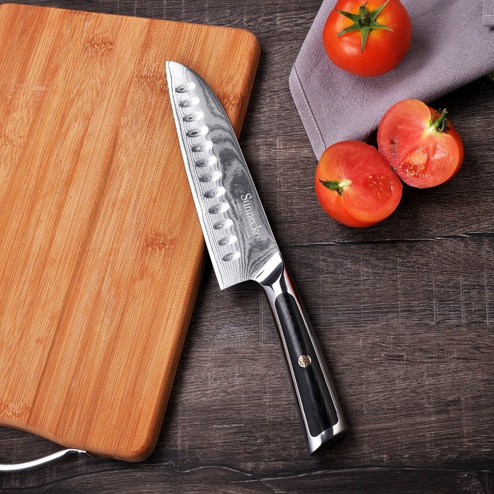 Couteau Japonais Santoku Sunnecko - Duocuisine