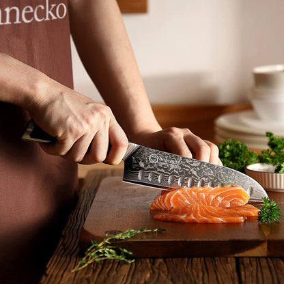 Couteau Japonais Santoku Sunnecko - Duocuisine