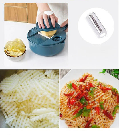 CutShredGrater™ râpe à légumes manuelle coupant des fritte gauffré