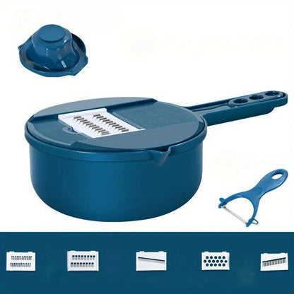 CutShredGrater™ râpe à légumes manuelle - Bleu