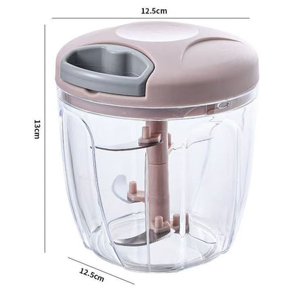 Hachoir à main rose 900 ml