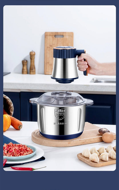 Hachoir électrique inoxydable Duocuisine – bol 5L et six lames en acier