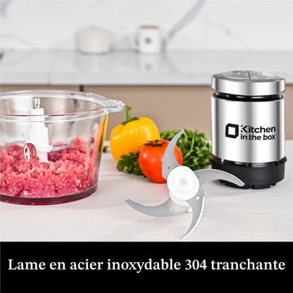 Hachoir électrique The Box 400W — lames à deux niveaux