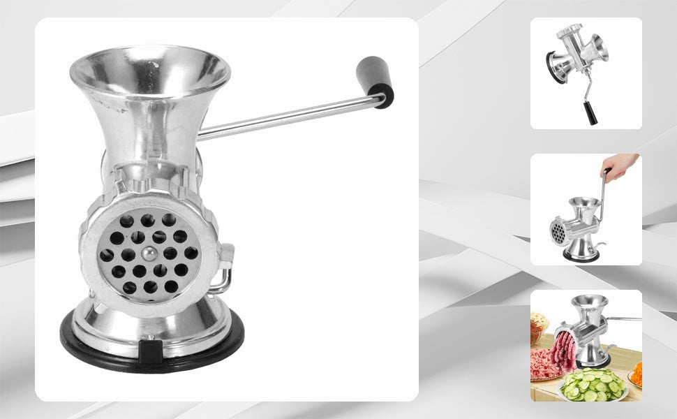 Machine à hacher la viande manuelle — détail de la manivelle