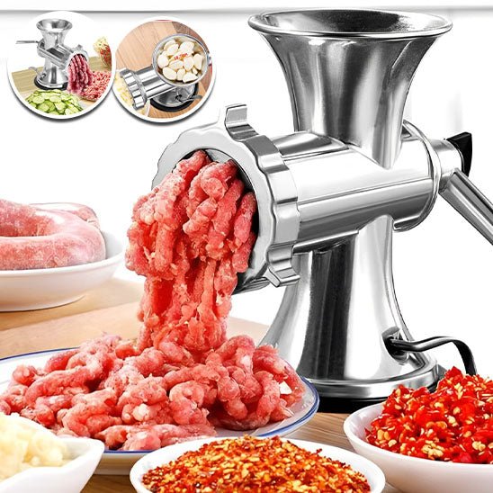 Hachoir à Viande Manuel | Aluminium & Ventouse - Duocuisine