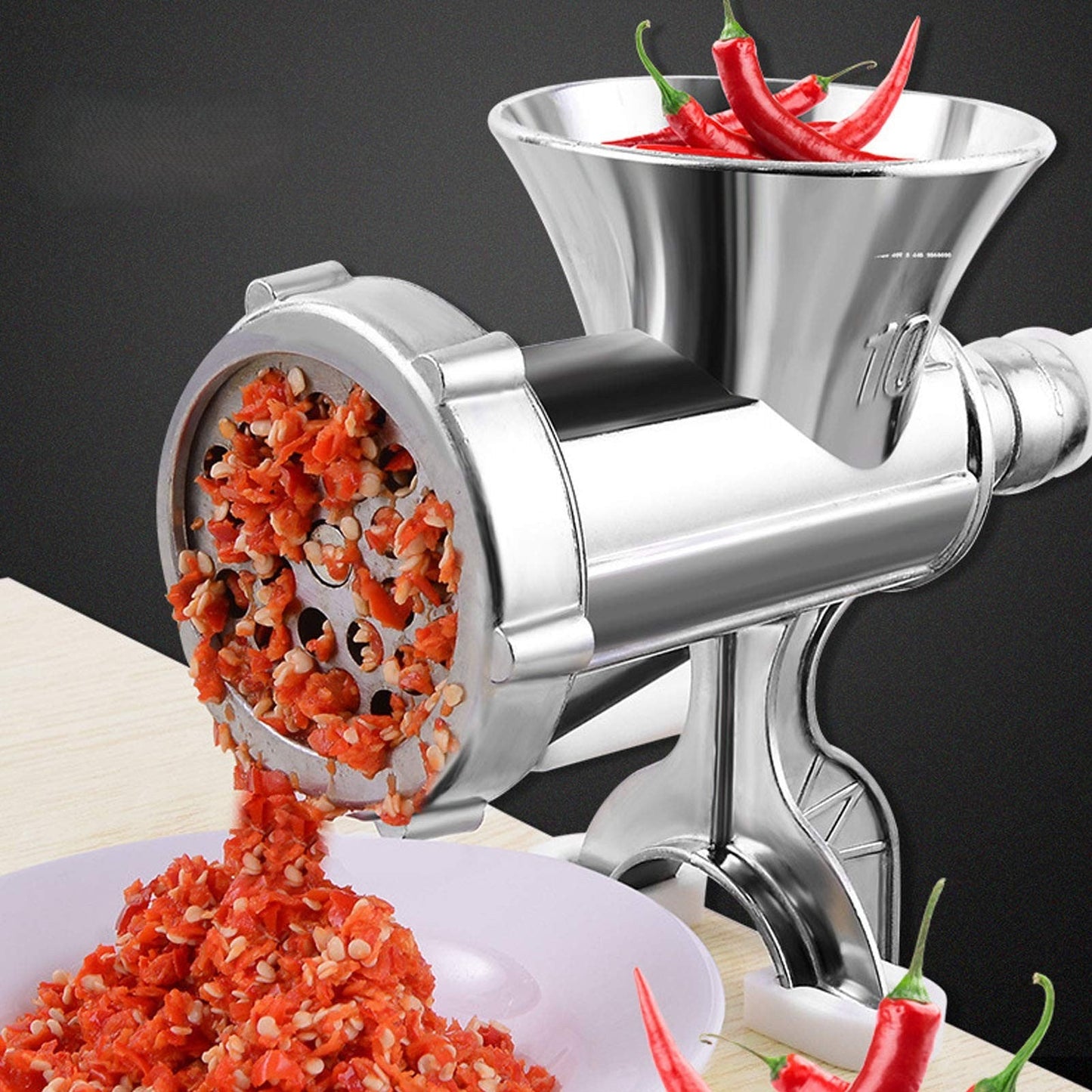Hachoir à viande manuel Weston haché chili