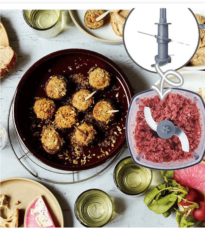 Hachoir à viande 300W – bol 500ml et lames en acier inoxydable