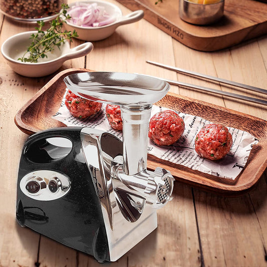Hachoir à viande électrique VNIMTI 2800W noir — vue de face