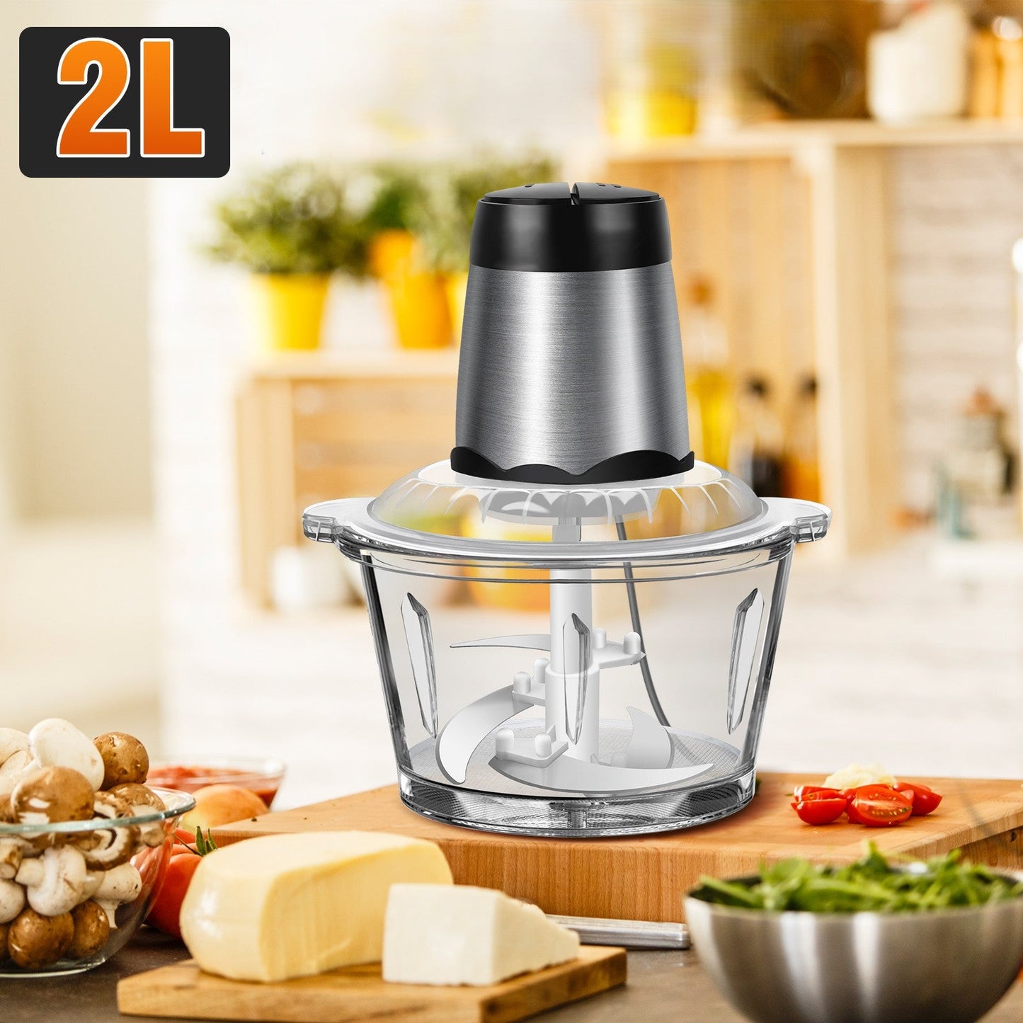 Hachoir électrique 300W avec 4 lames inox – Duocuisine