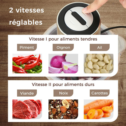 Hachoir électrique | Double Bol 500W - Duocuisine