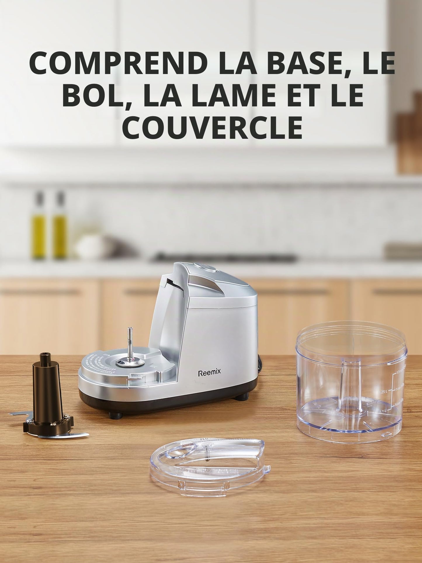 Hachoir électrique One-touch de 1.5 tasses | Rapide - Duocuisine
