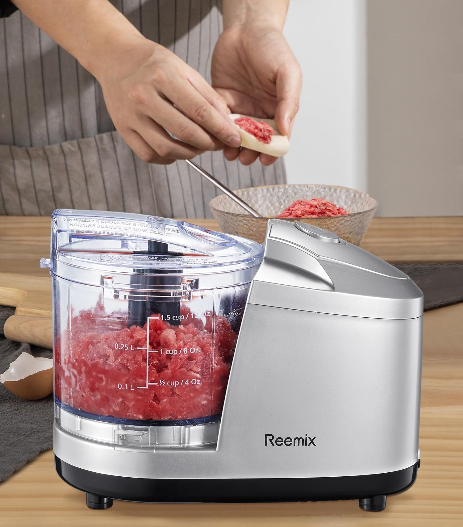 Hachoir électrique One-touch de 1.5 tasses | Rapide - Duocuisine
