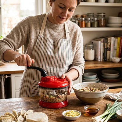 Hachoir Manuel Rouge | Légumes en Secondes – Duocuisine - Duocuisine