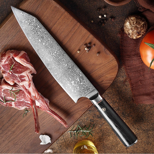 couteau japonais damas chef Kiritsuke