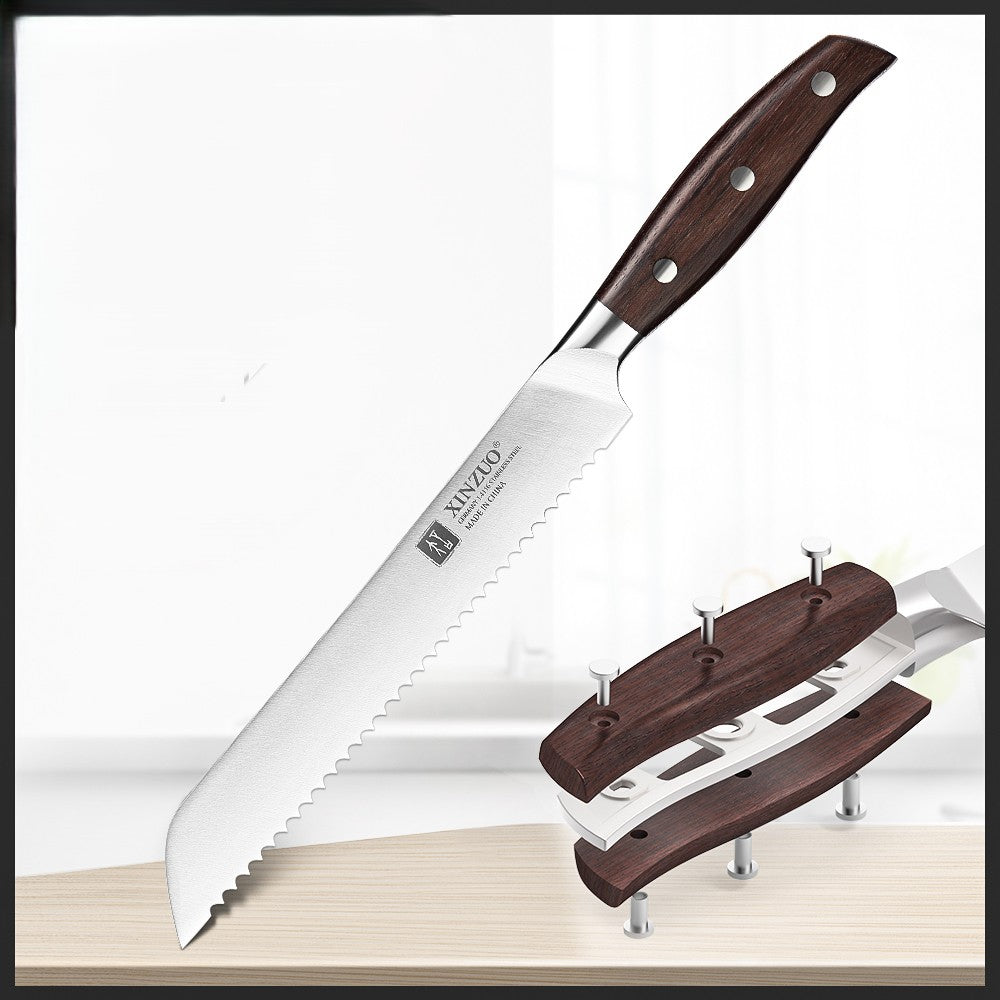 couteau de cuisine professionnel à pain Xinzuo