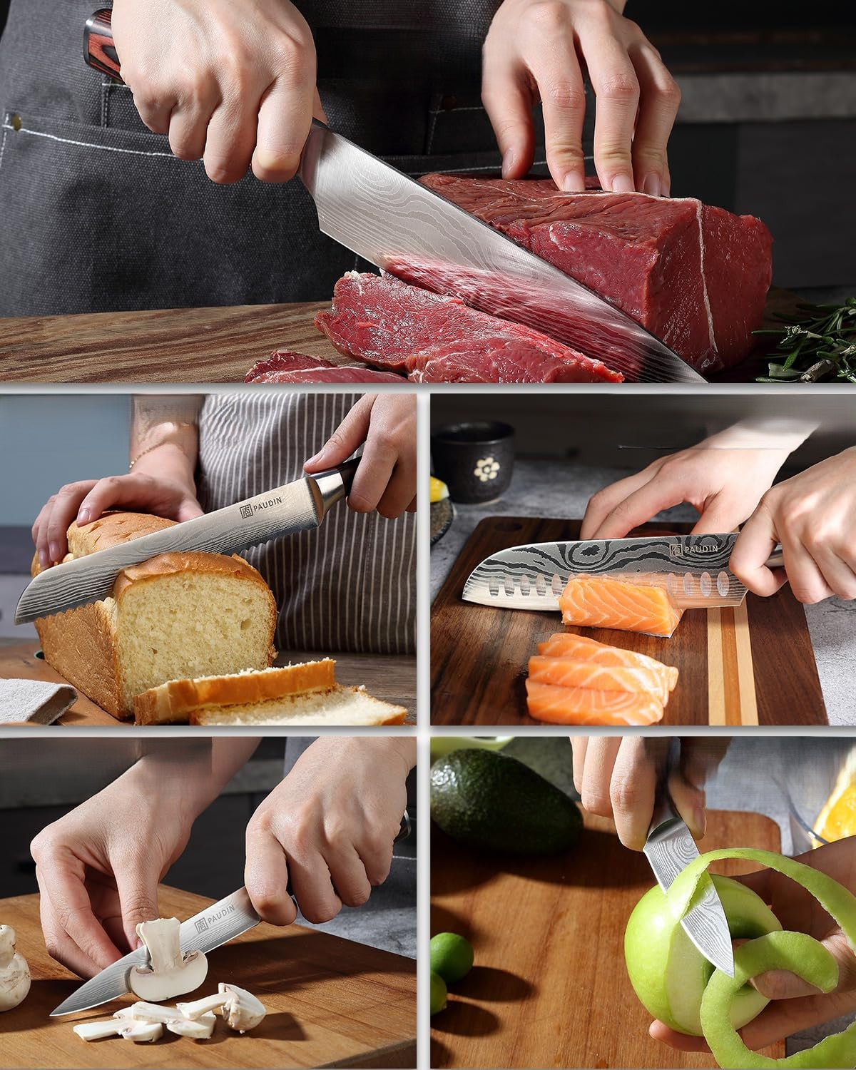 set de couteaux de cuisine Paudin 5 pieces