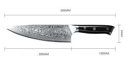 couteau japonais de chef Turwho