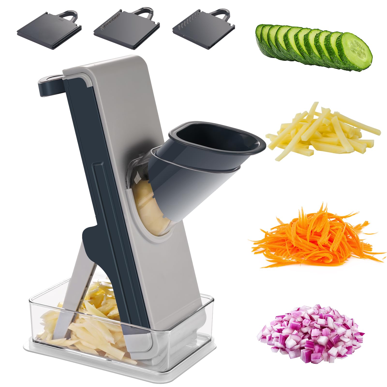 Mandoline Cuisine Multifonction | 4 Lames Interchangeables - Duocuisine