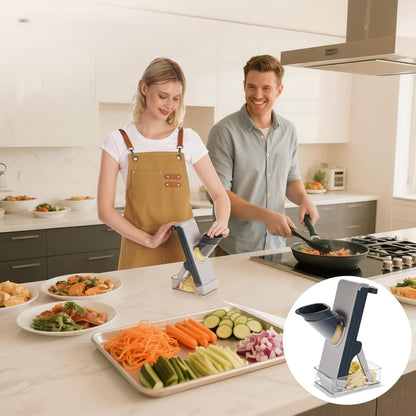 Mandoline Cuisine Multifonction | 4 Lames Interchangeables - Duocuisine