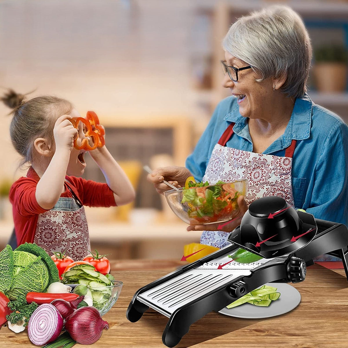 mandoline cuisine professionnelle 10 en 1 - Duocuisine