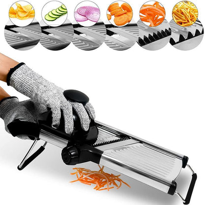 Mandoline Cuisine Trancheuse | Réglable Inox - Duocuisine