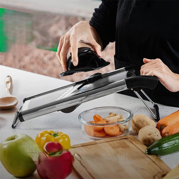 Mandoline Cuisine Trancheuse | Réglable Inox - Duocuisine
