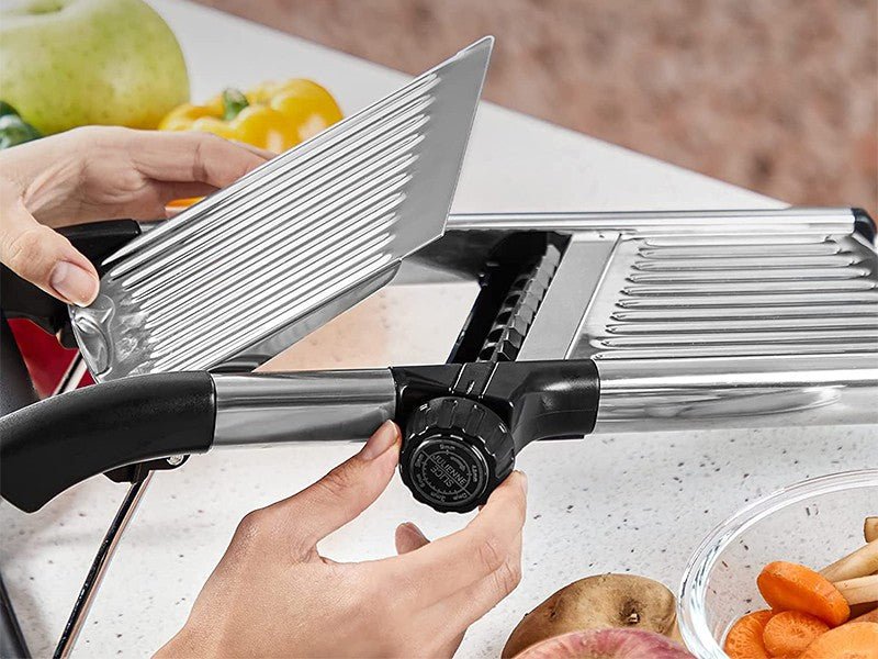 Mandoline Cuisine Trancheuse | Réglable Inox - Duocuisine