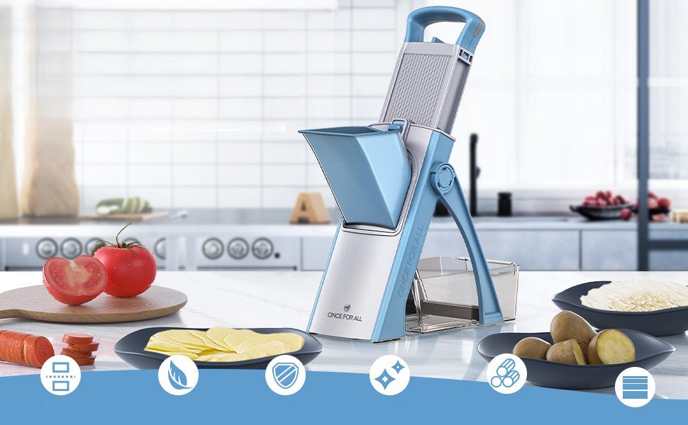 Mandoline de Cuisine Polyvalente – 5 Types de Découpes - Duocuisine