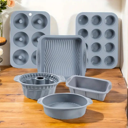 Set moules silicone | Gâteaux, muffins, desserts - Duocuisine