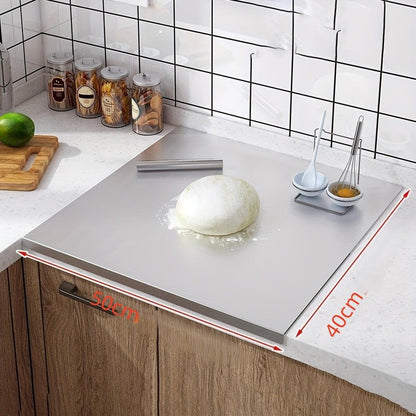 Planche à Découper Acier Inox de Comptoir - Duocuisine