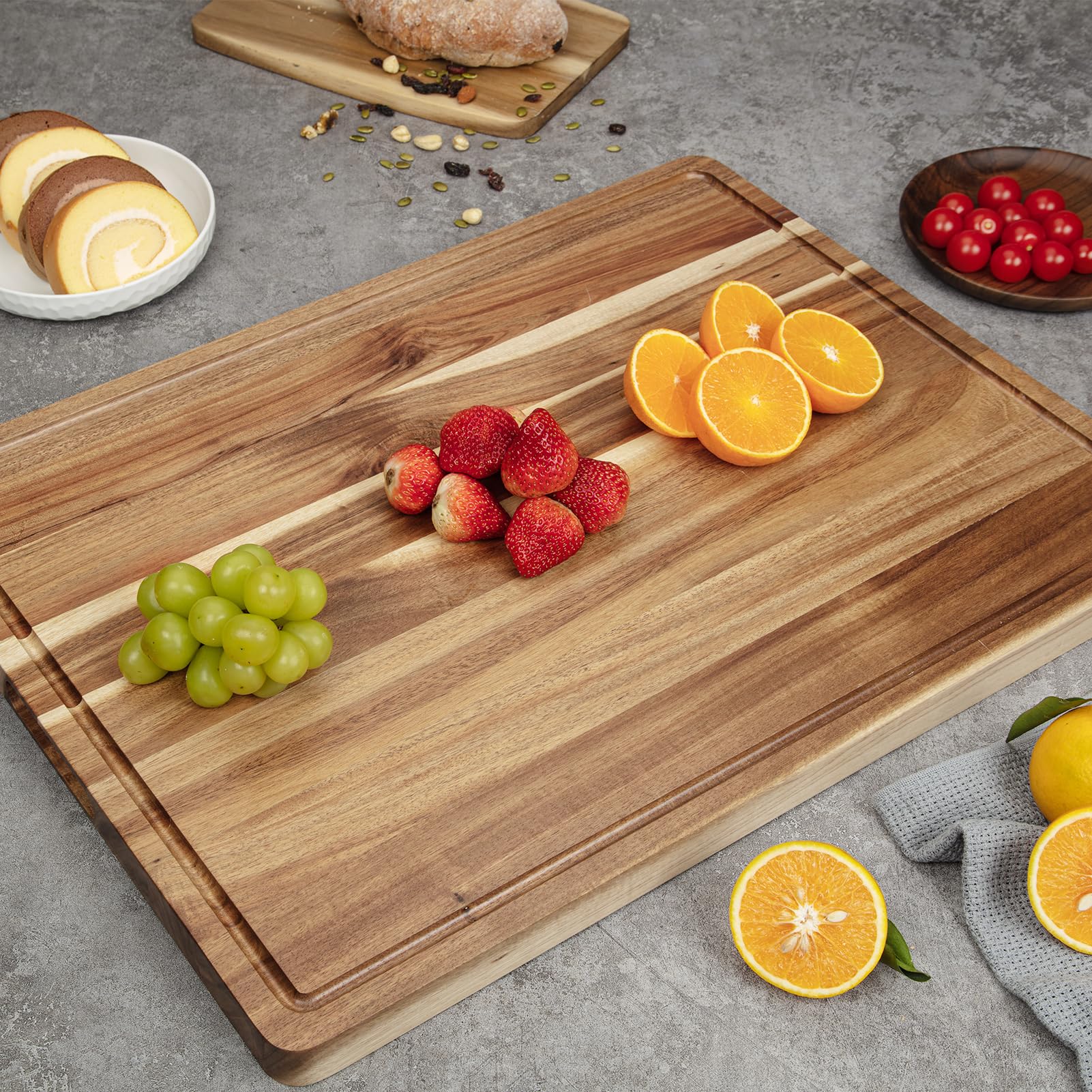 Planche à Découper Bois Acacia Fashionwu - Duocuisine