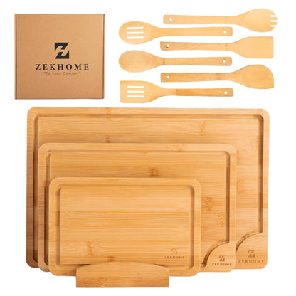 Planche à Découper Bois de Bambou Zekhome - Duocuisine