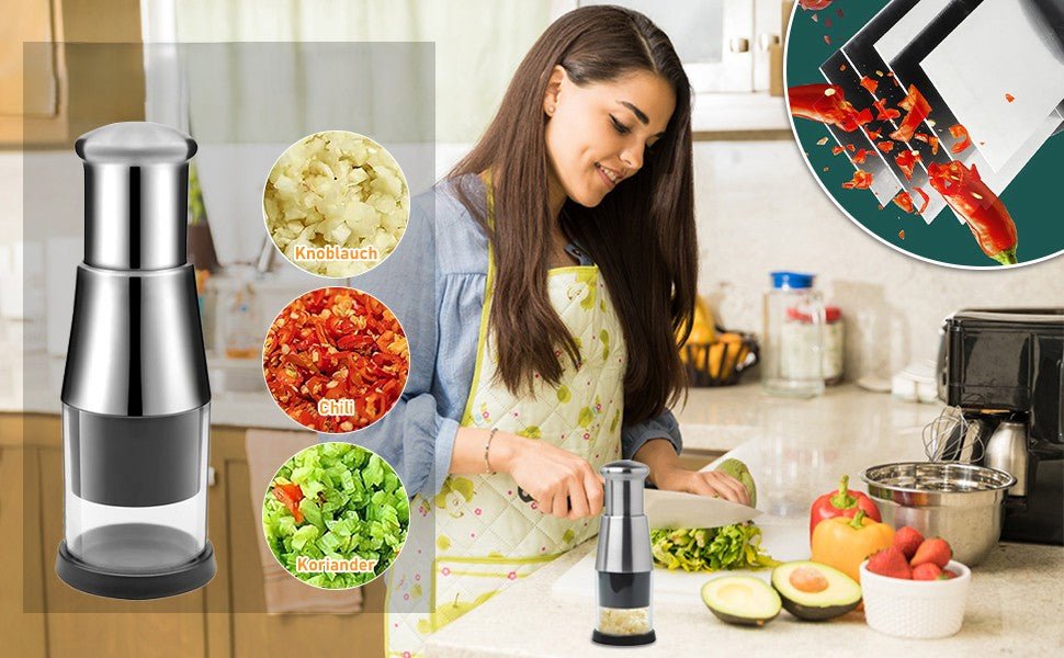Presse-Ail Manuel | Multifonction Inox - Duocuisine