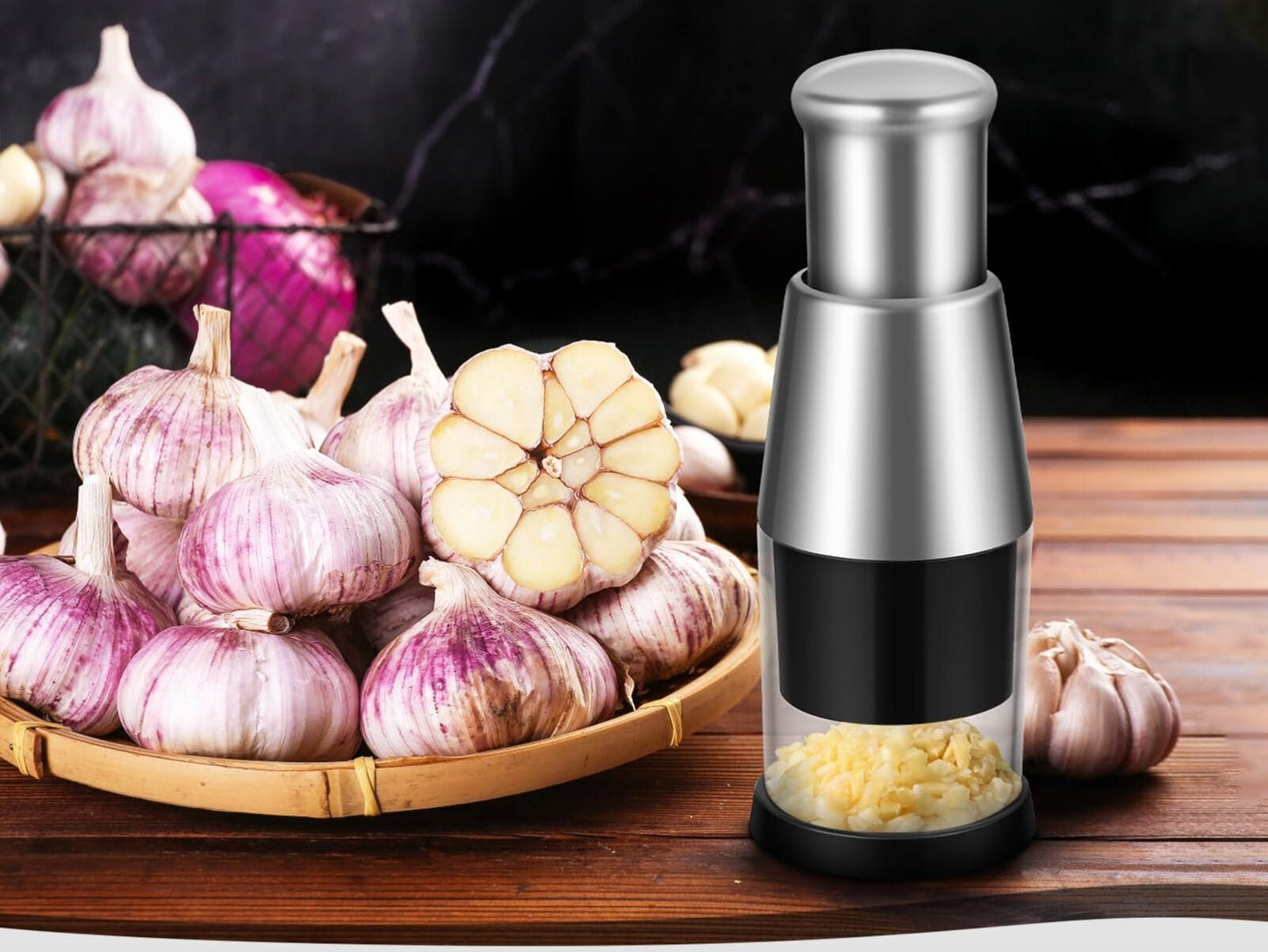 Presse-Ail Manuel | Multifonction Inox - Duocuisine