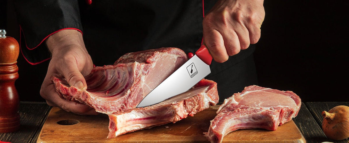 Couteau de chef Imarku coupe de la viande