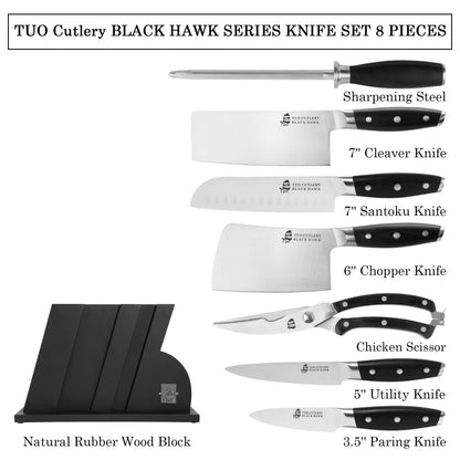 Set de Couteaux de Cuisine Tuo 8 Pièces - Duocuisine