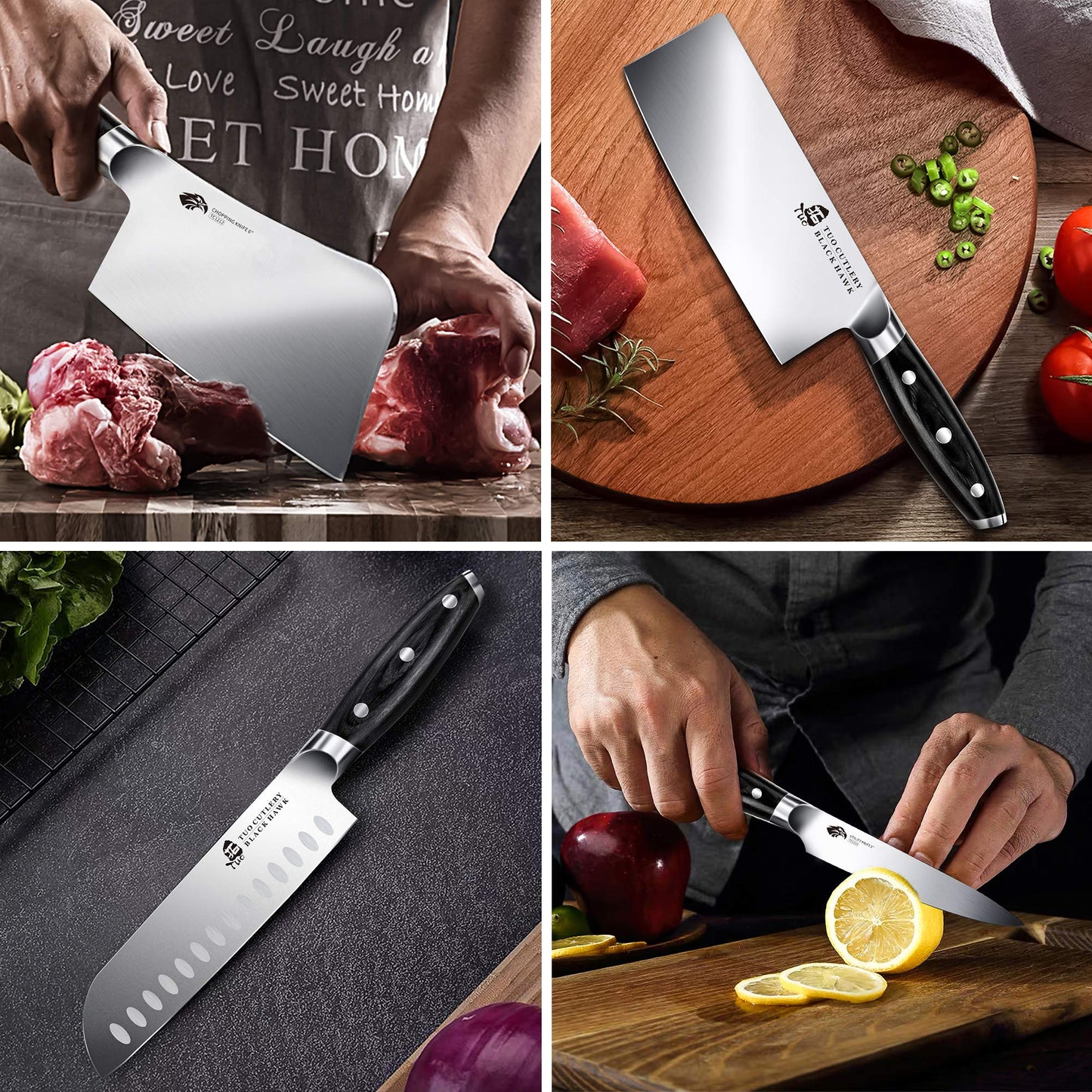 Set de Couteaux de Cuisine Tuo 8 Pièces - Duocuisine