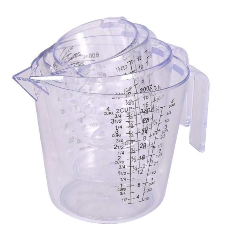 Verre doseur transparent — détail des graduations