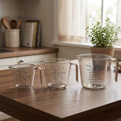 Verre doseur — emballage et contenu